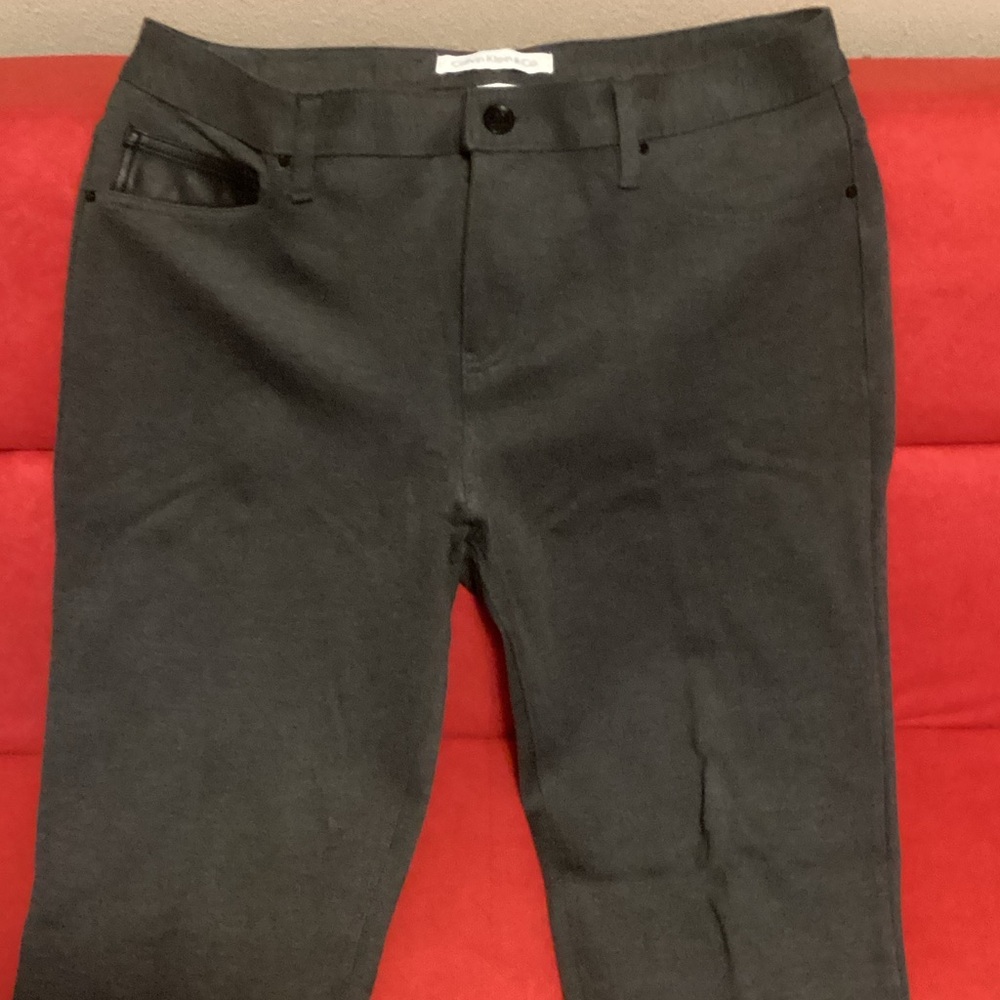 Calvin Klein Charcoal Gray Trousers